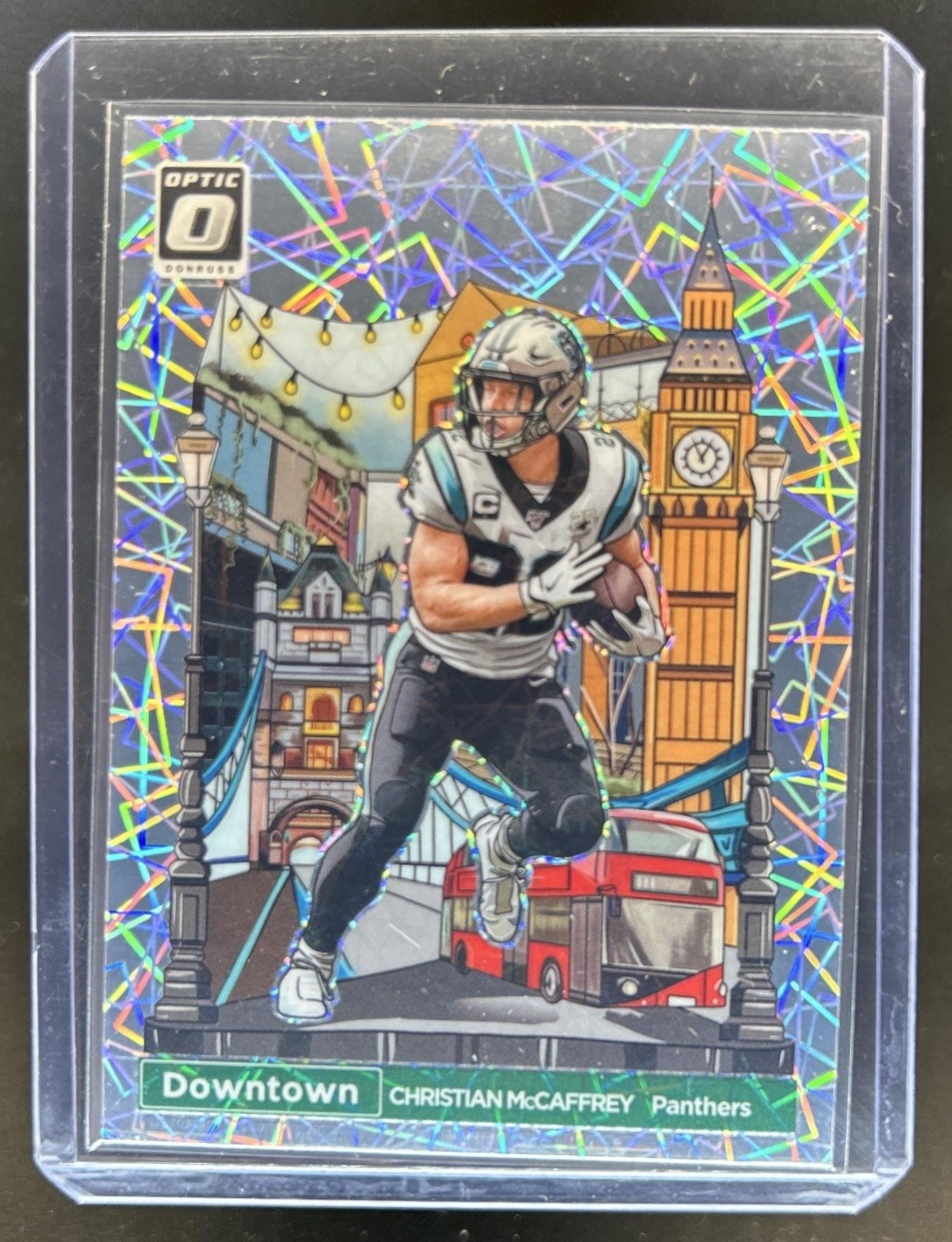 2023 Panini Donruss Optic Christian McCaffrey International Downtown #9 Panthers