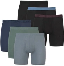 Hanes Originals Ultimate Men's SuperSoft Boxer Brief Underwear, Assorted, 6-Pack