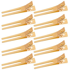 1.8" Hairdressing Double Prong Curl Clips, 50pcs Metal Alligator Clips Hairpins