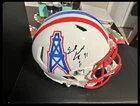 Houston Oilers Earl Campbell Signed Full Size Authentic Helmet with Beckett COA