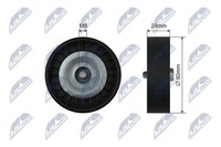 Original NTY Umlenk-/FüHrungsrolle Keilrippenriemen RNK-SA-003 FüR Saab