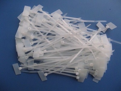 marker   cable ties with label field 110mm white UL (100pcs) YL #lk
