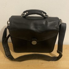 Dell Leather Laptop Bag/ Carry Case with Shoulder Strap 12  x 6  x 12  