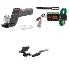 CURT Class 3 Towing Kit Trailer Hitch, Wiring, Ball Mount - 13314, 55336, 45154