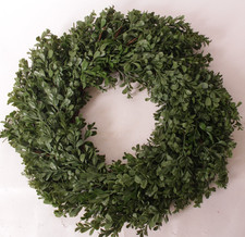 NEW Pottery Barn Faux Boxwood 20" wreath, Christmas Winter 2 available 
