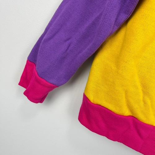 Vintage Sears Color Block Unicorn Sweatshirt Toddler Girl 4T USA - Picture 2 of 9