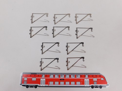 Märklin H0 10x 7025 pluma de metal para mástil de torre 7021 catenaria EXCELENTE #EL771-0,5 | Condition: Gebraucht