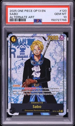 2025 One Piece Carrying On His Will Alt Art Sabo #OP13-120 PSA 10 GEM MINT