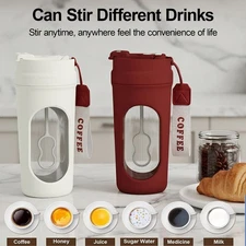 Portable Electric Protein Shaker Bottle USB Mixer Gym Coffee Holiday Xmas Gift