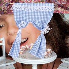  Mini Curtain for House Lace Model Tiny Miniature Dollhouse Accessories Curtains