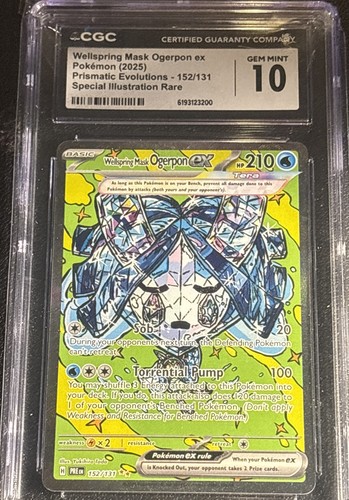 Wellspring Mask Ogerpon ex 152/131 Sv: Prismatic Evolutions Holo English