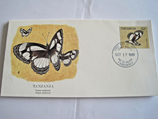 Tanzania 1988 Butterflies on stamp & collection cover...15-1