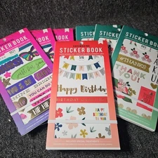 New American Crafts Sticker Book Cardmaking Lot Of 7 Journal Scrapbook Planner