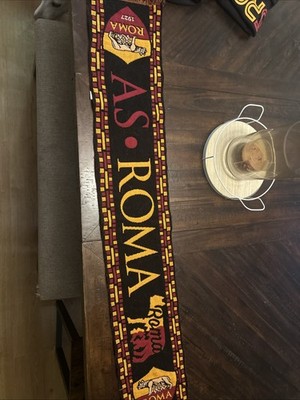 【vintage AS ROMA football scarf】 AS Roma FC Fan Scarf - Licensed Fan Scarf