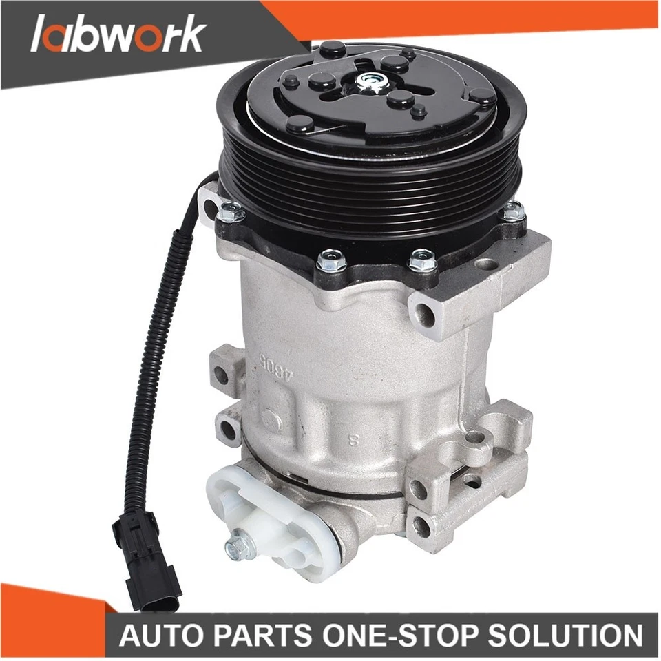 Compresor de aire acondicionado Labwork con embrague 1996-2002 para Dodge Ram 1500 5,9 L CO 4785C Foto 4 de 4