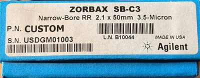 Agilent Zorbax SB-C3 NarrowBore RR 2.1 x 50mm 3.5µm HPLC Column | CUSTOM | Mint