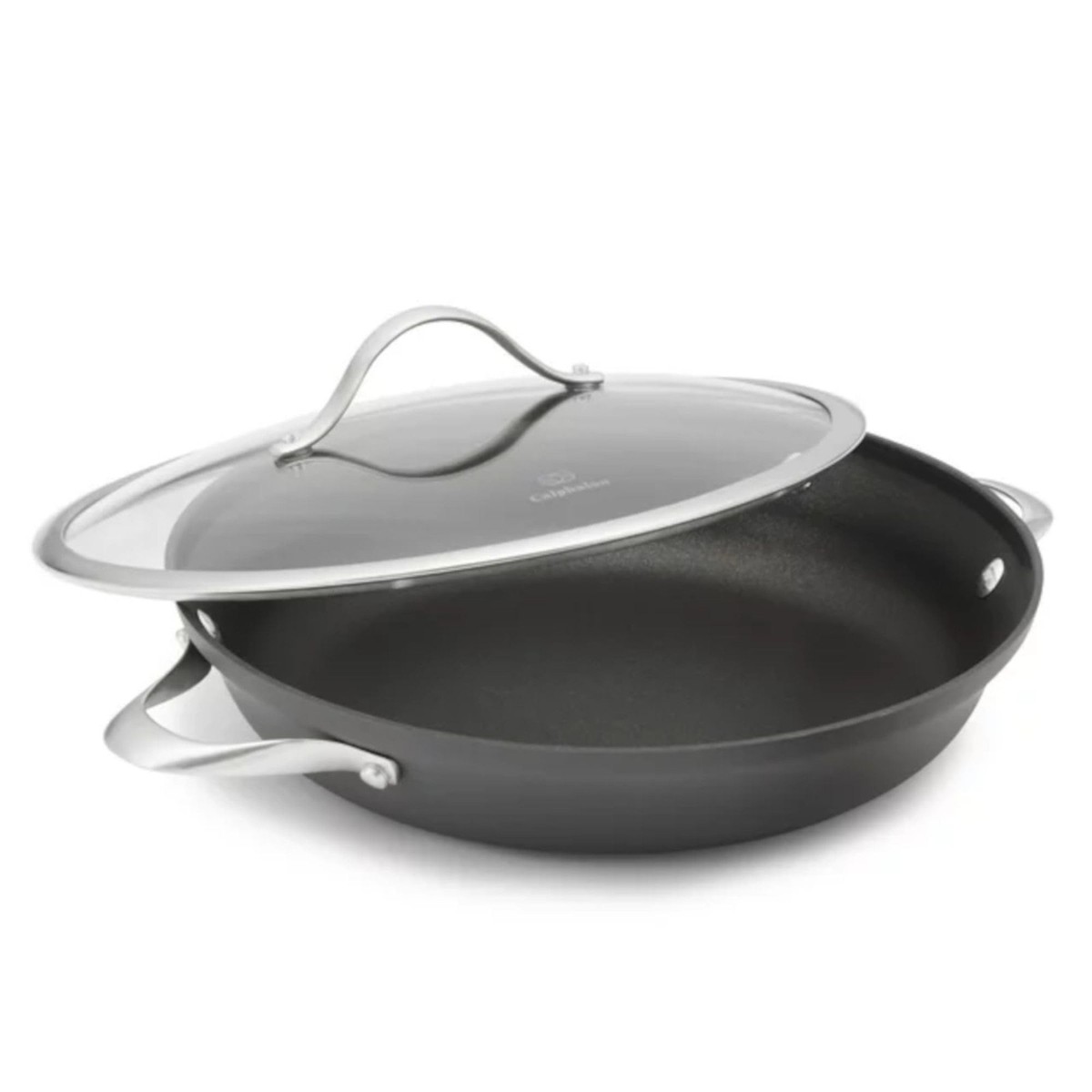 Calphalon Hard anodized two-handle 12-inch everyday 12 inches
