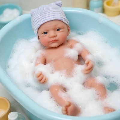 Mire & Mire Reborn Baby Dolls 12'' Girl Micro Preemie Full Body Silicone Baby ...