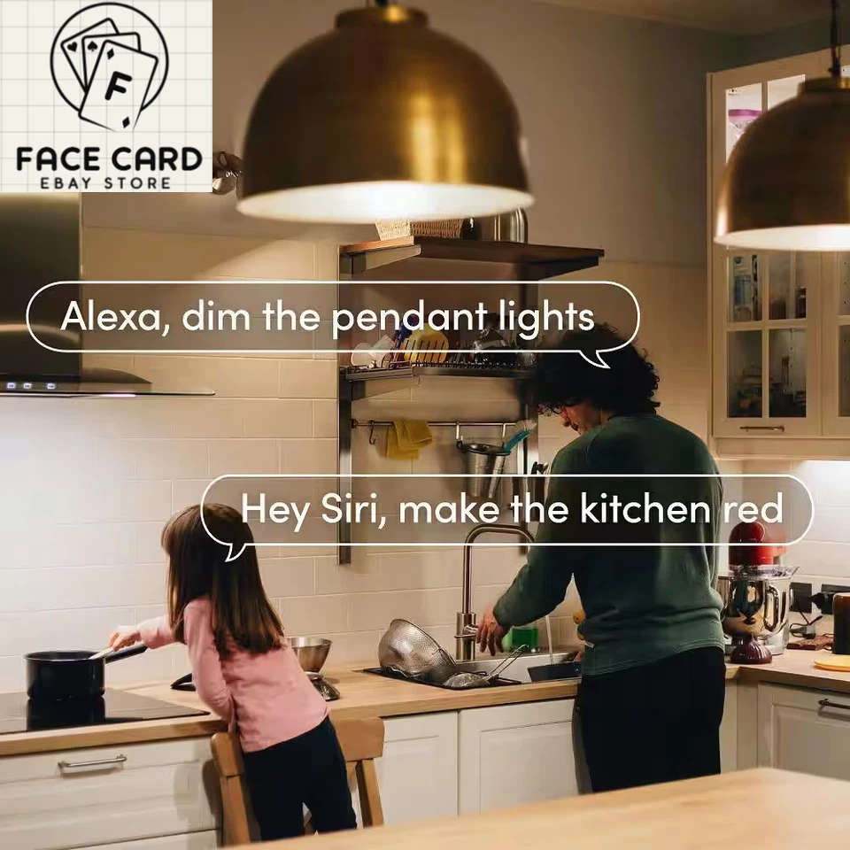 75-Watt Equivalent BR30 RGB Multi-Color Smart Wi-Fi E26 LED Light Bulb, Works W/ - Image 4 of 4