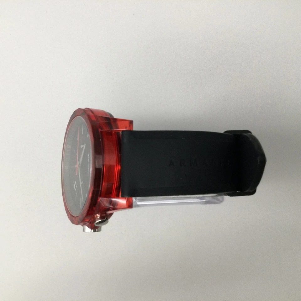 Relógio cronógrafo masculino Armani Exchange AX1338 45mm tom vermelho data nova bateria - Imagem 4 de 4