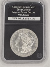 1900 P - Morgan Silver Dollar - Uncirculated - PCS Stamps & Coins Plastic Case