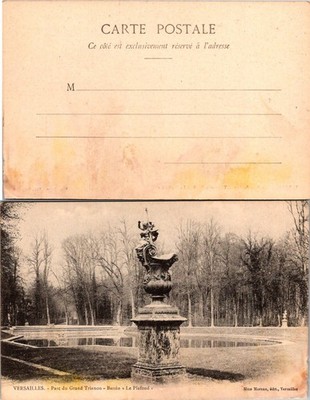 Versailles Parc du Grand Trianon Bassin Le Plafond French Postcard Unposted
