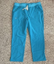FIGS Kade Cargo Scrub Pants Womens Sz XL T21004 Straight Leg Teal PO 1773