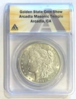 Sample Slab - For a 2020 show that never happened - ANACS 1921-S Morgan dollar