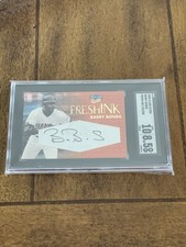 2000 Fleer Ultra Fresh Ink Auto Barry Bonds /250 Giants SGC 8.5 / 10 Autograph