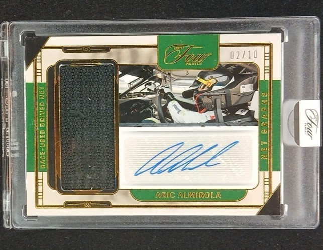 2026 Turn Four Racing Aric Almirola Auto Race-Used Window Net Graphs #NG-AAM /10 view 4