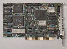 ATI EGA Wonder 8-bit ISA Grafikkarte (CHIPS P82C431/P82C434A, retro, 1987)