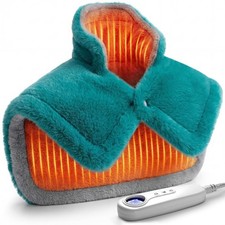 Neck Shoulder Heating Pad Gift for Back Pain Relief, Electric Weighted Heat P...