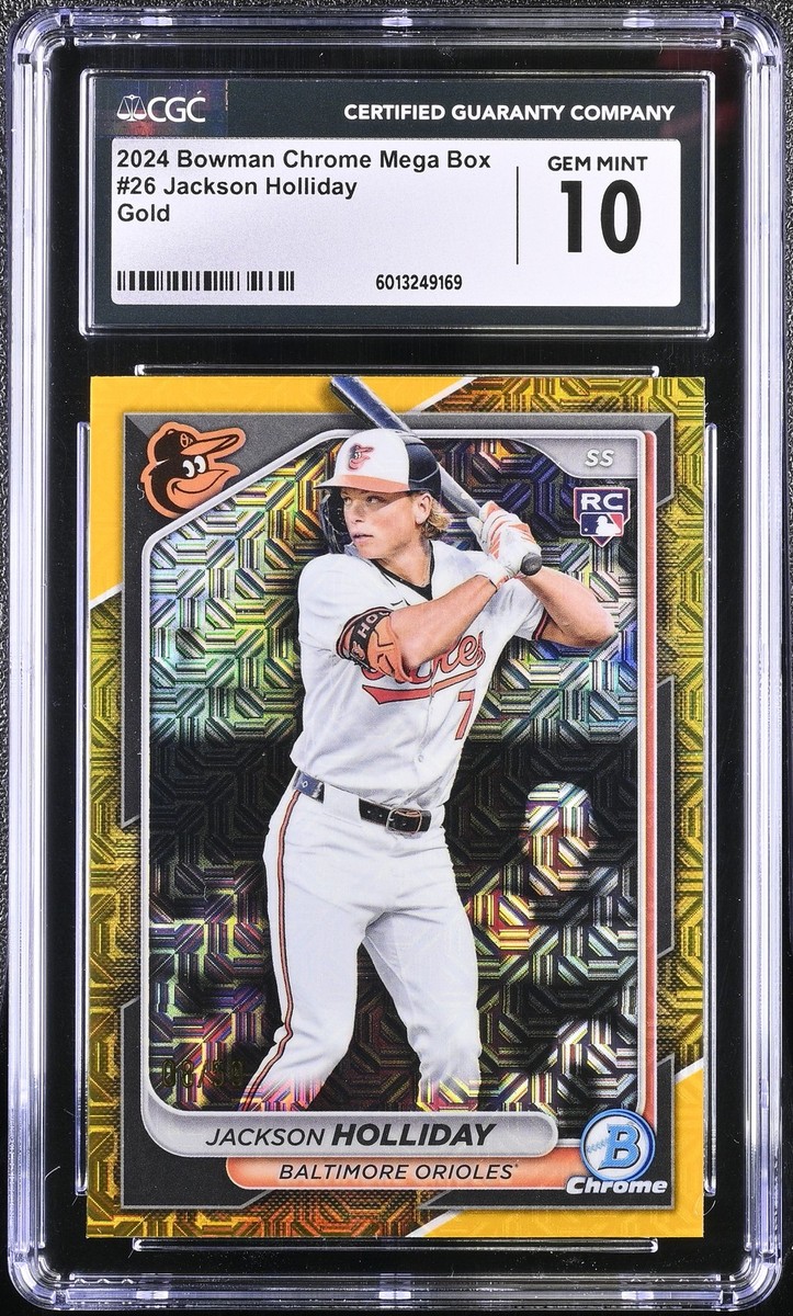 2024 Bowman Chrome - Jackson Holliday #26 Gold Mojo Refractor /50 