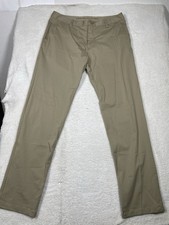 Rhone Pants Mens 35x30 Khaki Commuter Performance Stretch Tech Chino Preppy Logo