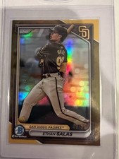 2024 Bowman Chrome Draft Ethan Salas Gold Refractor 09 of 50