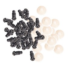 200 Sets Toy Eyes for Stuffed Animals Plastic Crochet Black Craft Doll Safety