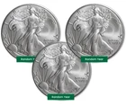 Lot of 3 - American Silver Eagle 1 oz .999 Fine - Random Year - US Mint