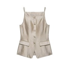 Zara Straps Structured Tailored Bustier Vest ...