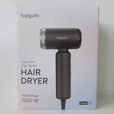 Supgaliy H5 Ionic Hair Dryer 1500W Dual Voltage Fast Dry with Diffuser  Mini