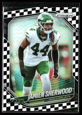 2025 Panini Prizm Jamien Sherwood #221 Checkerboard Prizm SP Jets S