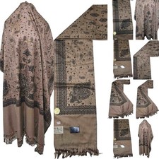 Super Thick Premium High Quality Kashmiri Embroidered Shawl Parna Chadar 700g