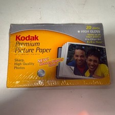 Kodak Ultima Picture Paper for Inkjet Printers 4x6 Prints High Gloss New Sealed