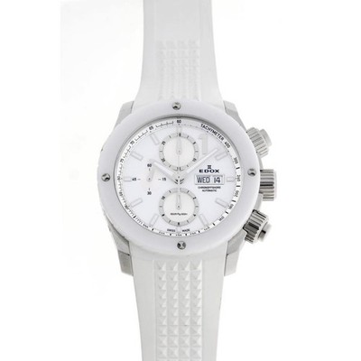 EDOX Chronoffshore 1 Chronograph 01114-3B-BN-S Automatic White Dial Men's Watch