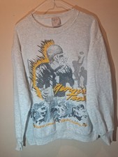 Vintage 90s Georgia Tech Yellow Jackets Football Sweatshirt Made In The Usa
