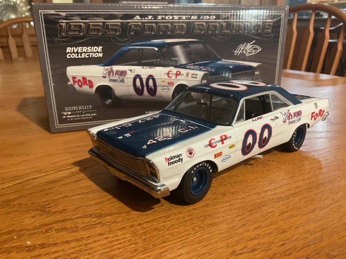 Figurine 1/18 A.J. Foyt - Cobra Ford 1966 - Résine - Collection Vroom/Exoto - Neuve