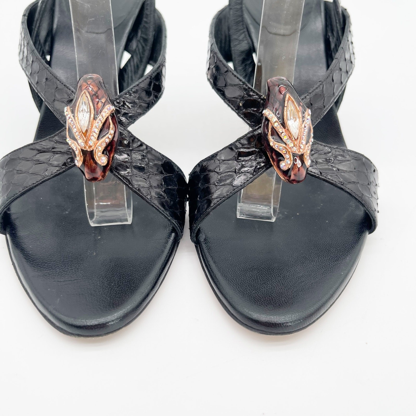 Gucci 2004 Tom Ford Black Python Snakeskin Serpen… - image 9