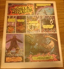 GODZILLA vs MEGALON MOVIE THEATER GIVEAWAY 1 NM 1975 PROMO PROMOTIONAL COMIC