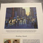 Donald Moss Broadway Musicals Postage Stamp Art USPS Farmable Gift 1993 Damaged — photo 3