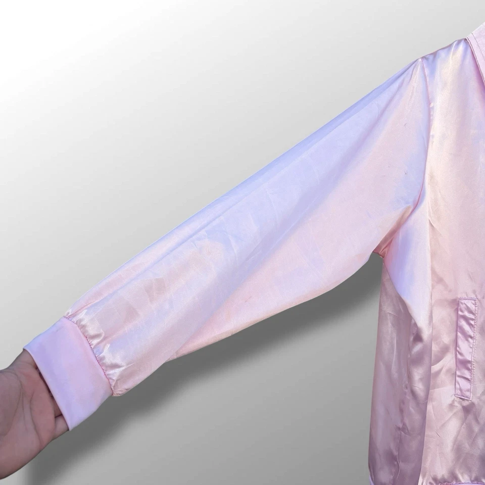 Chaqueta Rosa Grasa Damas Rosa Satinado Mujer Talla 3XL Disfraz Halloween Juegos con disfraces Foto 3 de 4