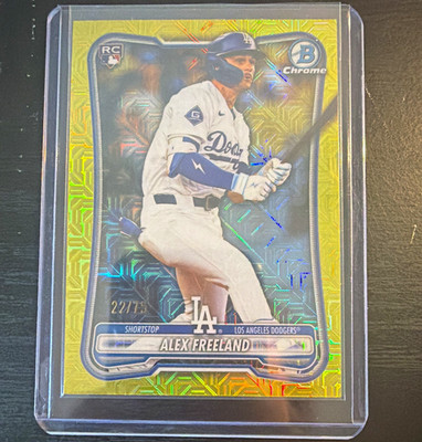 Topps 2024 Bowman Chrome Alex Freeland RC #70 Dodgers /75 Serial #22